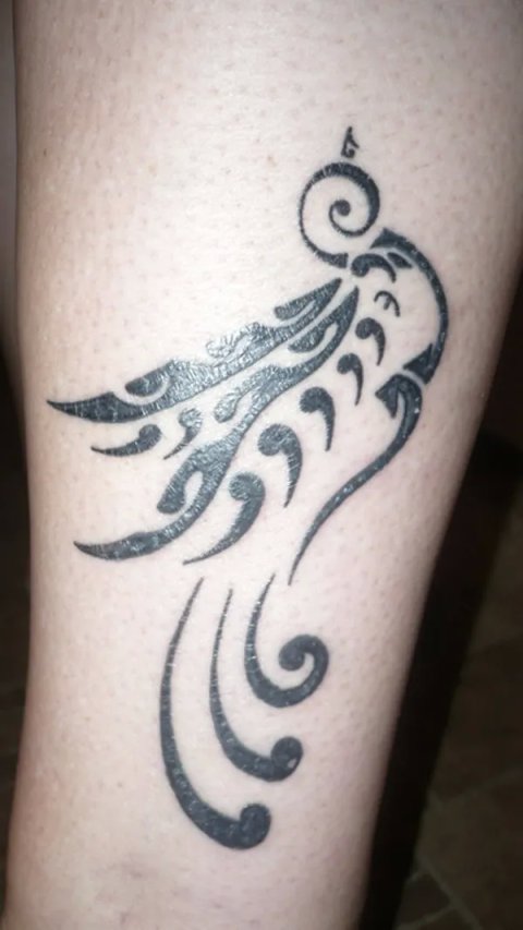 Erika - Swallow: real inked placement tattoo photo thumbnail
