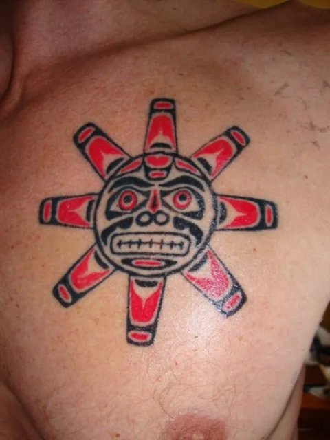 Erwin - Haida sun: real inked placement tattoo photo thumbnail