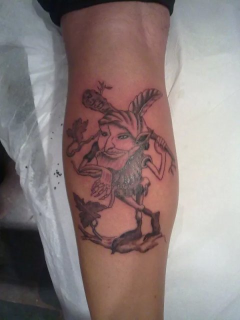 Evilzone - Gnome: real inked placement tattoo photo thumbnail