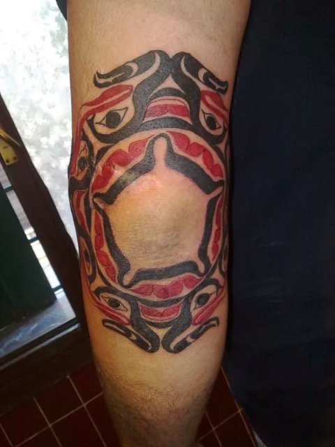 Evilzone - Haida piece: real inked placement tattoo photo thumbnail