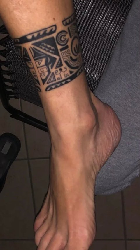 Fabio - Marquesan band: real inked placement tattoo photo thumbnail