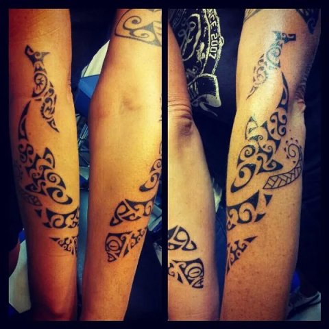 Gabi - Whale: real inked placement tattoo photo thumbnail