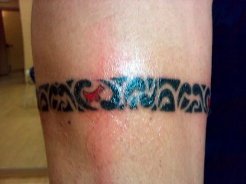 Gabriele - Maorigramma: real inked placement tattoo photo thumbnail