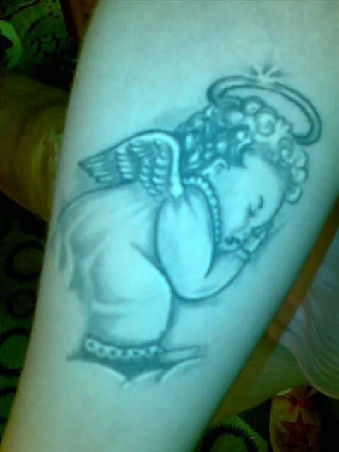 Giada - Baby angel: real inked placement tattoo photo thumbnail