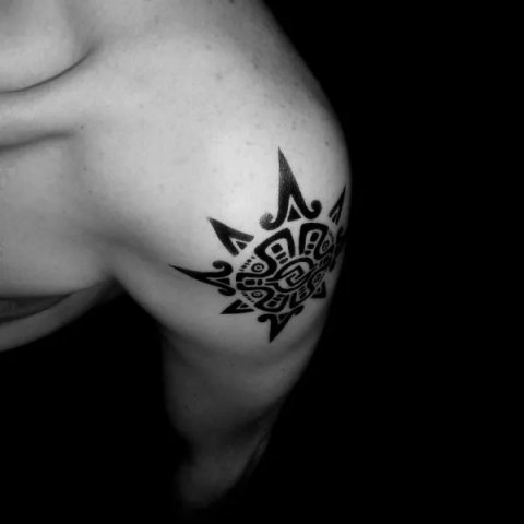 Guest - Aztec star: real inked placement tattoo photo thumbnail