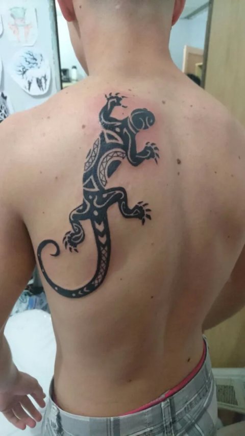 Guest - Lizard: real inked placement tattoo photo thumbnail