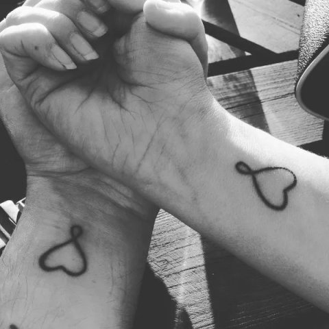 Guest - infinity hearts: real inked placement tattoo photo thumbnail
