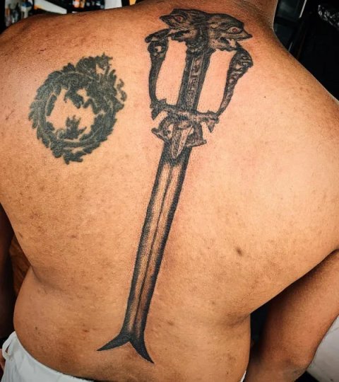 Guest - Feng Shui dragon: real inked placement tattoo photo thumbnail
