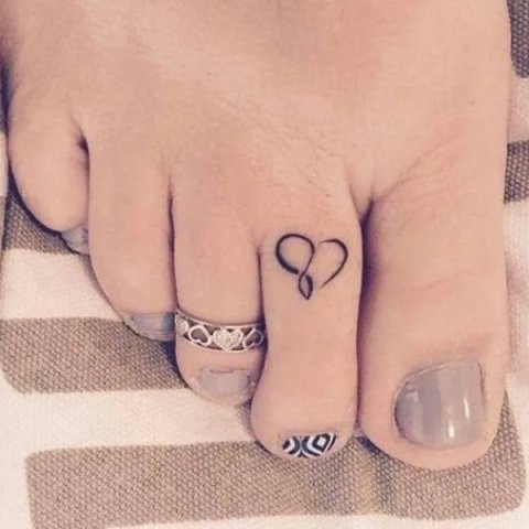 Guest - Infinity heart: real inked placement tattoo photo thumbnail