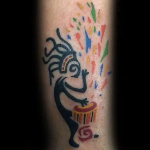 Guest - Rasta kokopelli: real inked placement tattoo photo thumbnail