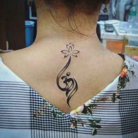 Guest - Lotus aum: real inked placement tattoo photo thumbnail