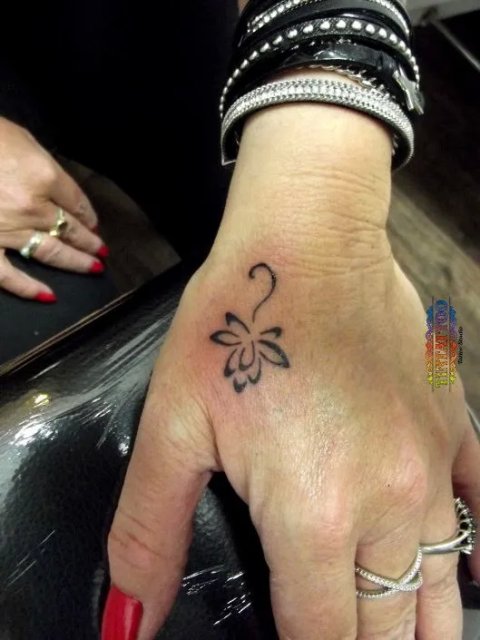 Guest - Lotus flower: real inked placement tattoo photo thumbnail