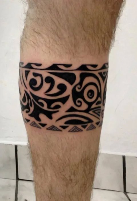 Guest - Polynesian band: real inked placement tattoo photo thumbnail