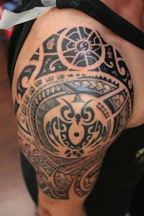 Guest - Ruru sleeve: real inked placement tattoo photo thumbnail
