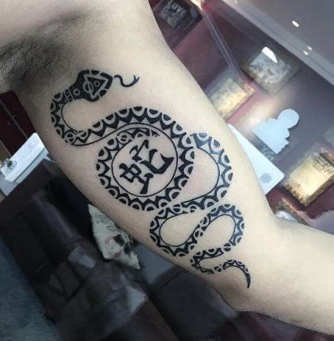 Guest - Snake: real inked placement tattoo photo thumbnail
