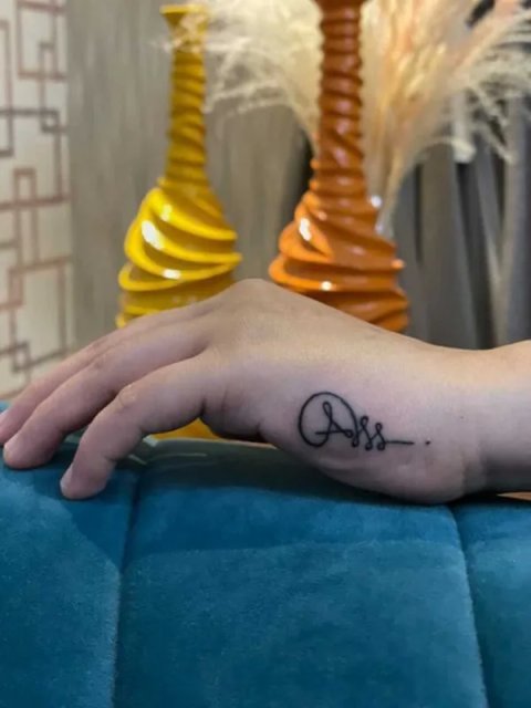 Guest - Unalome A: real inked placement tattoo photo thumbnail