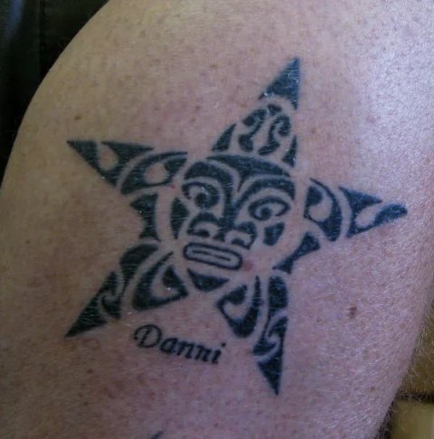 Harry - Turtle star: real inked placement tattoo photo thumbnail