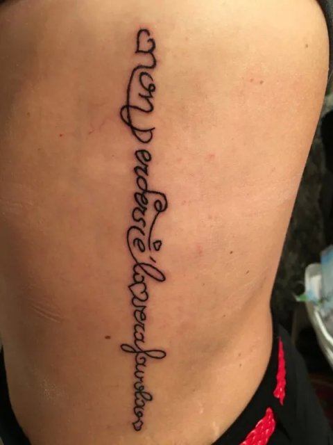 Ilaria - favola: real inked placement tattoo photo thumbnail