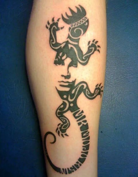 Insignia - Lizard king: real inked placement tattoo photo thumbnail