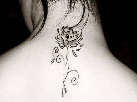Izzy - Phoenix lotus: real inked placement tattoo photo thumbnail
