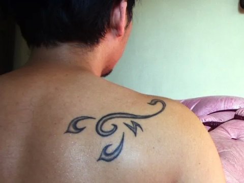 James - Stylized scorpion: real inked placement tattoo photo thumbnail