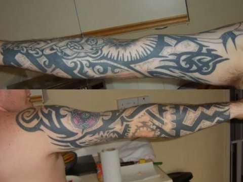 Jason - right arm: real inked placement tattoo photo thumbnail