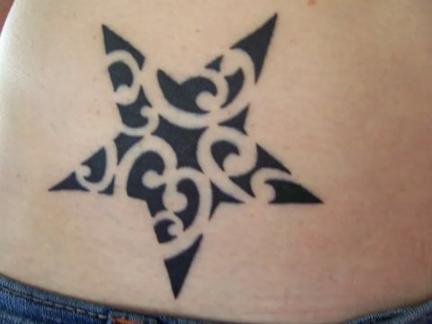 Jenna - Maori star: real inked placement tattoo photo thumbnail