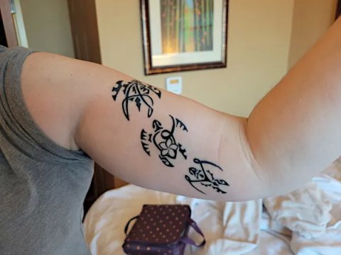 Jennifer - AOM turtles: real inked placement tattoo photo thumbnail