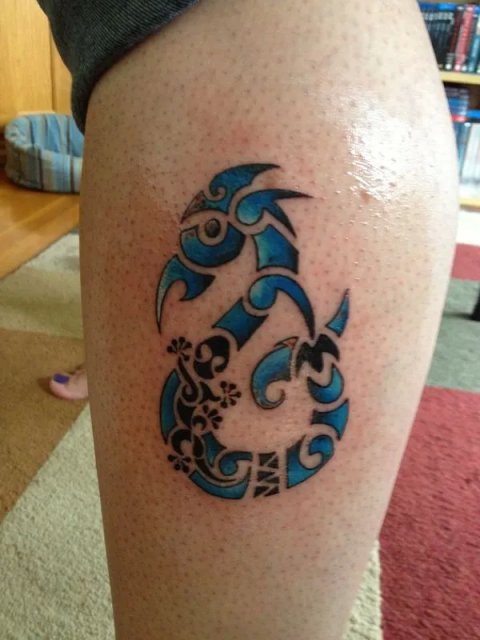 Jhana - Te manaia: real inked placement tattoo photo thumbnail