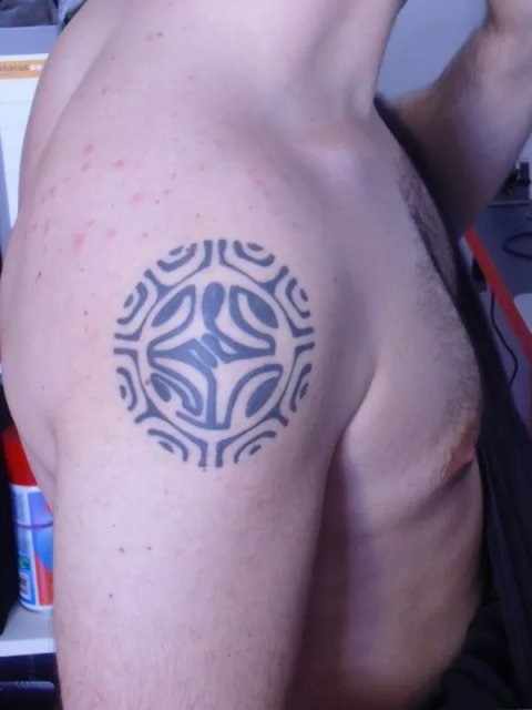 Jordi - Sun lizard: real inked placement tattoo photo thumbnail