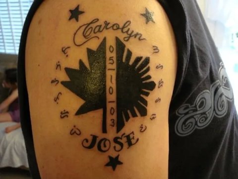Jose - right arm: real inked placement tattoo photo thumbnail