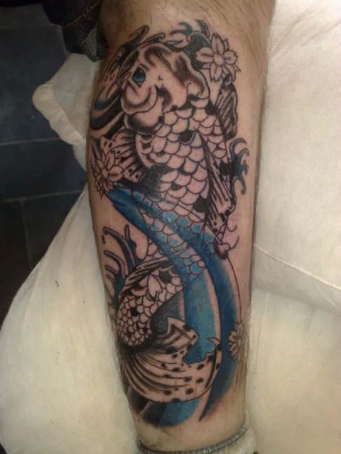 Ken - Koi: real inked placement tattoo photo thumbnail