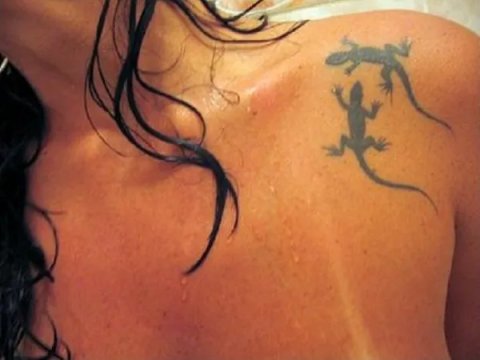 Laura - lizards: real inked placement tattoo photo thumbnail