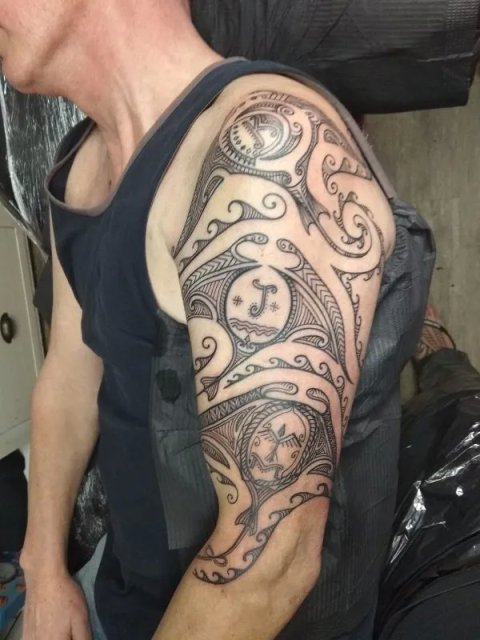 Lex - 3 mantas: real inked placement tattoo photo thumbnail