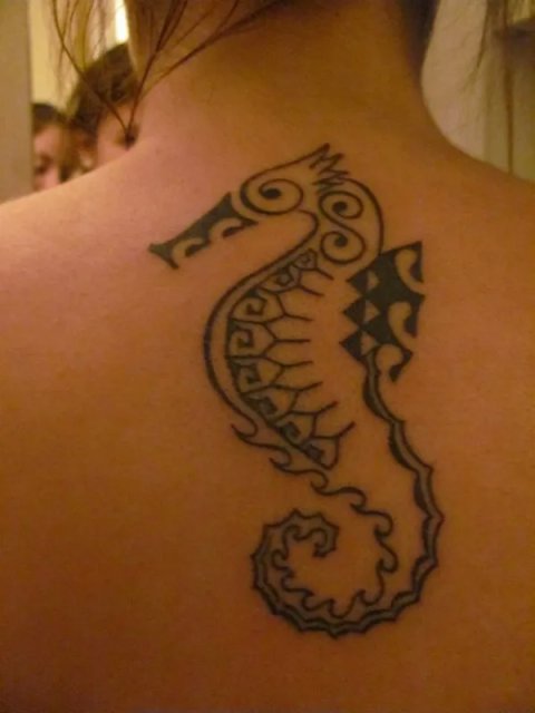 Lisa - Seahorse: real inked placement tattoo photo thumbnail