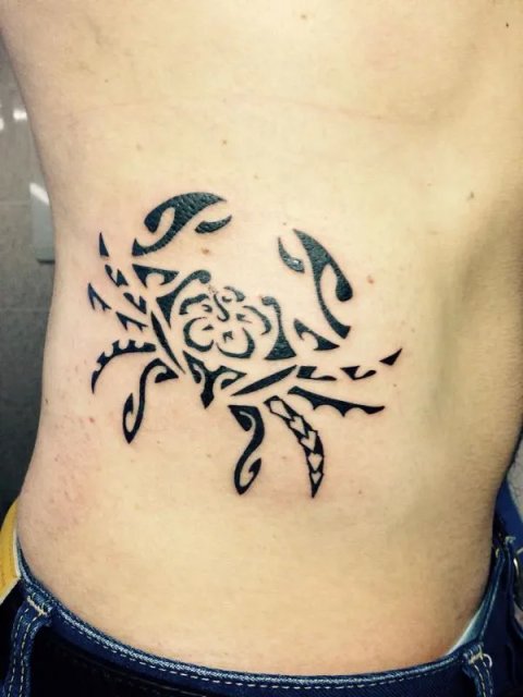 Lorenzo - crab: real inked placement tattoo photo thumbnail
