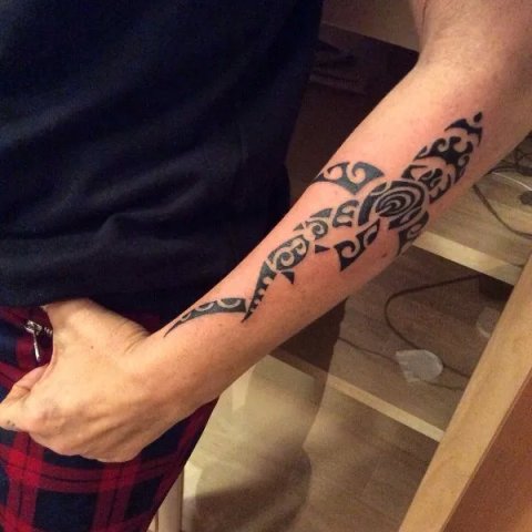 Luba - Mango pounamu: real inked placement tattoo photo thumbnail
