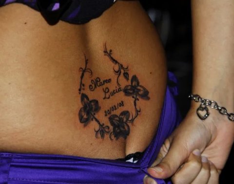 Lucia - Luck and fertility: real inked placement tattoo photo thumbnail