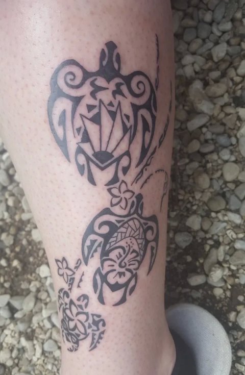 Maddalena - Family turtles: real inked placement tattoo photo thumbnail