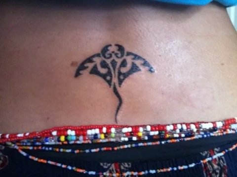 Manue - Small manta: real inked placement tattoo photo thumbnail