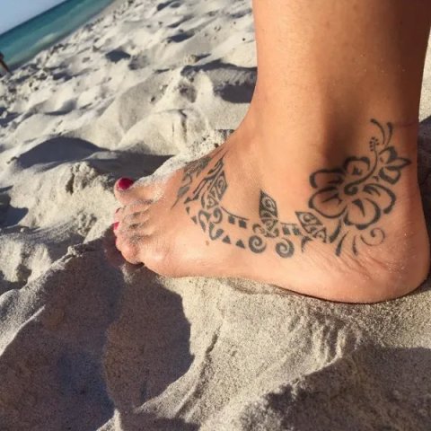 Manue - Triathlete: real inked placement tattoo photo thumbnail