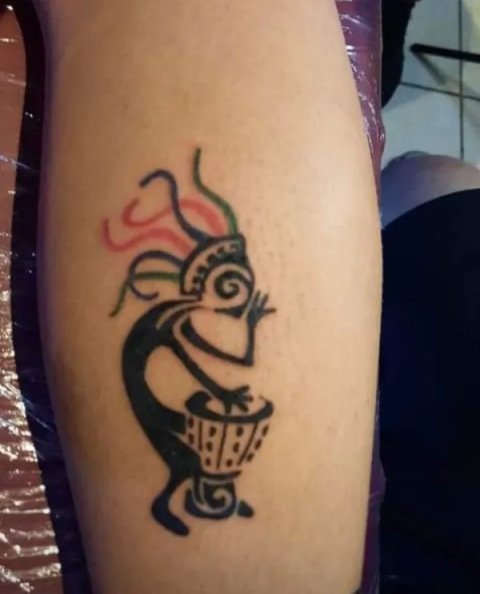 Manuel - Kokopelli: real inked placement tattoo photo thumbnail