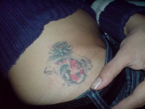 Marina - Lotus & Koi: real inked placement tattoo photo thumbnail
