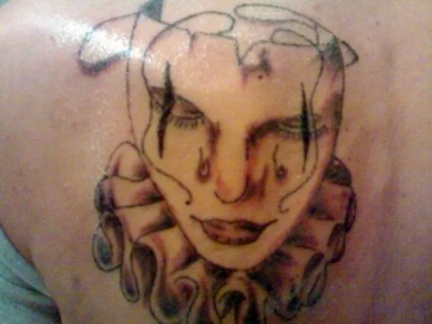 Markus 74 - Maschera: real inked placement tattoo photo thumbnail