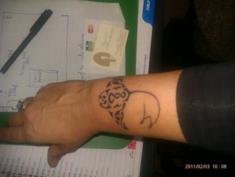 Marzia - Manta and twist: real inked placement tattoo photo thumbnail