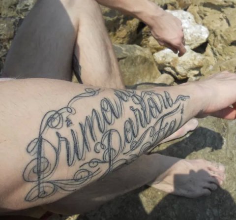 Mattia - Chicano style: real inked placement tattoo photo thumbnail