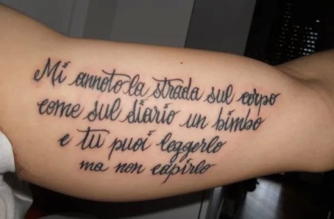 Mattia - Body notes: real inked placement tattoo photo thumbnail