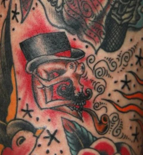 Mattia - Skull woman: real inked placement tattoo photo thumbnail