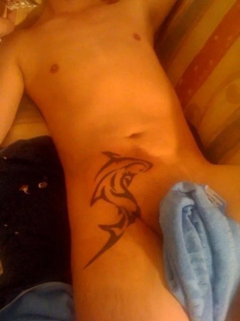 Mehdi - Shark: real inked placement tattoo photo thumbnail