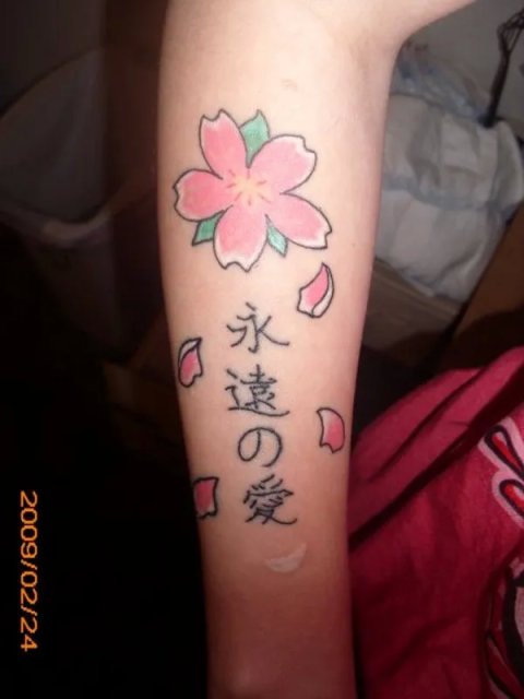 Melissa - Eternal love: real inked placement tattoo photo thumbnail